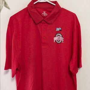 Top of the World Brand Ohio State Red Polo Shirt